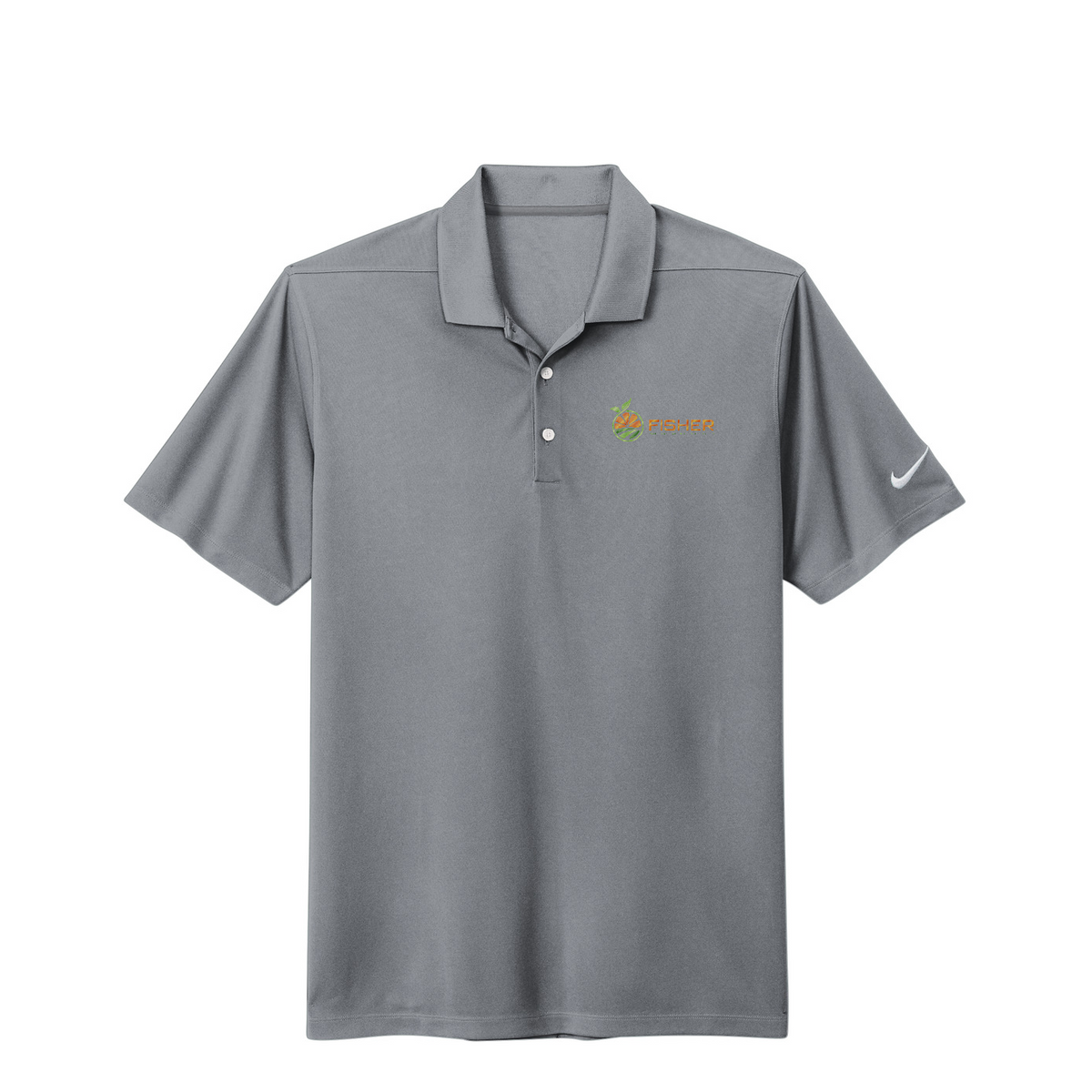 Nike Dri-FIT Micro Pique 2.0 Polo - Embroidered — Cool Grey
