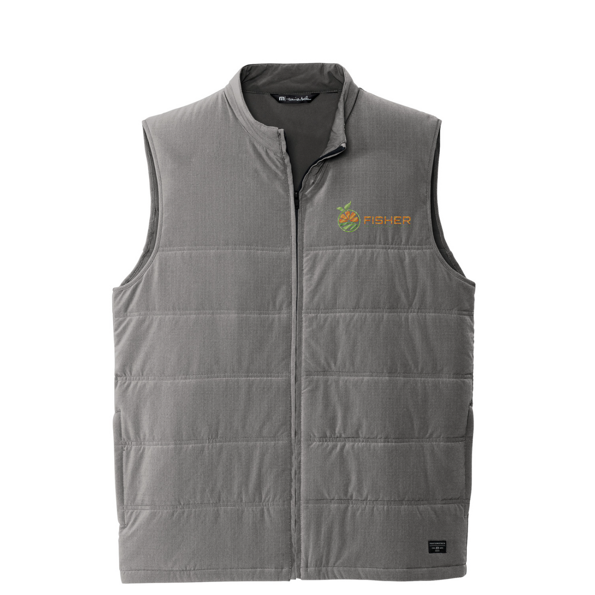 TravisMathew Cold Bay Vest - Embroidered — Quiet Shade Grey
