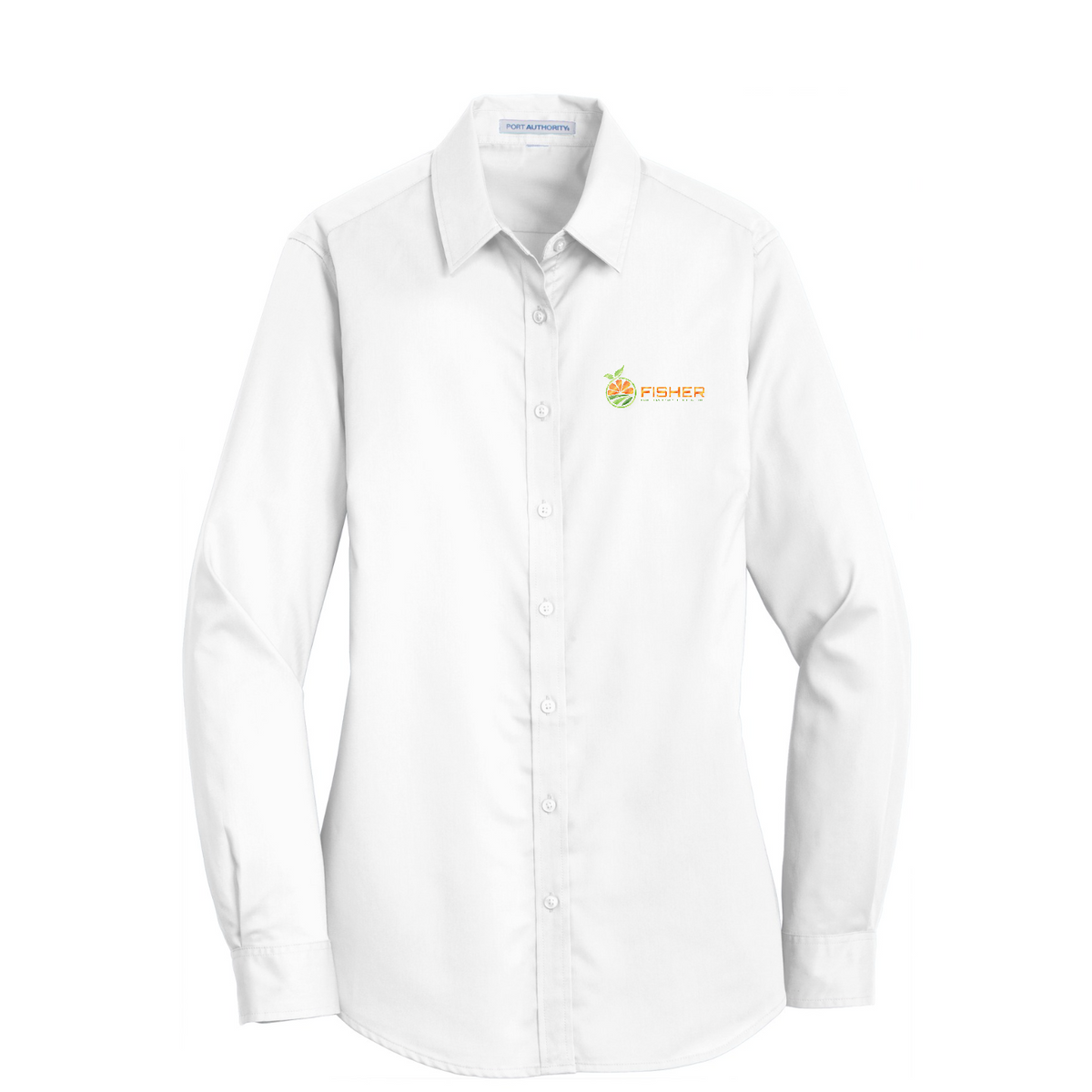 Port Authority Women's SuperPro Twill Shirt - Embroidered — White