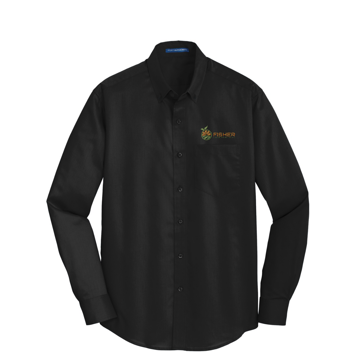 Port Authority SuperPro Twill Shirt - Embroidered — Black