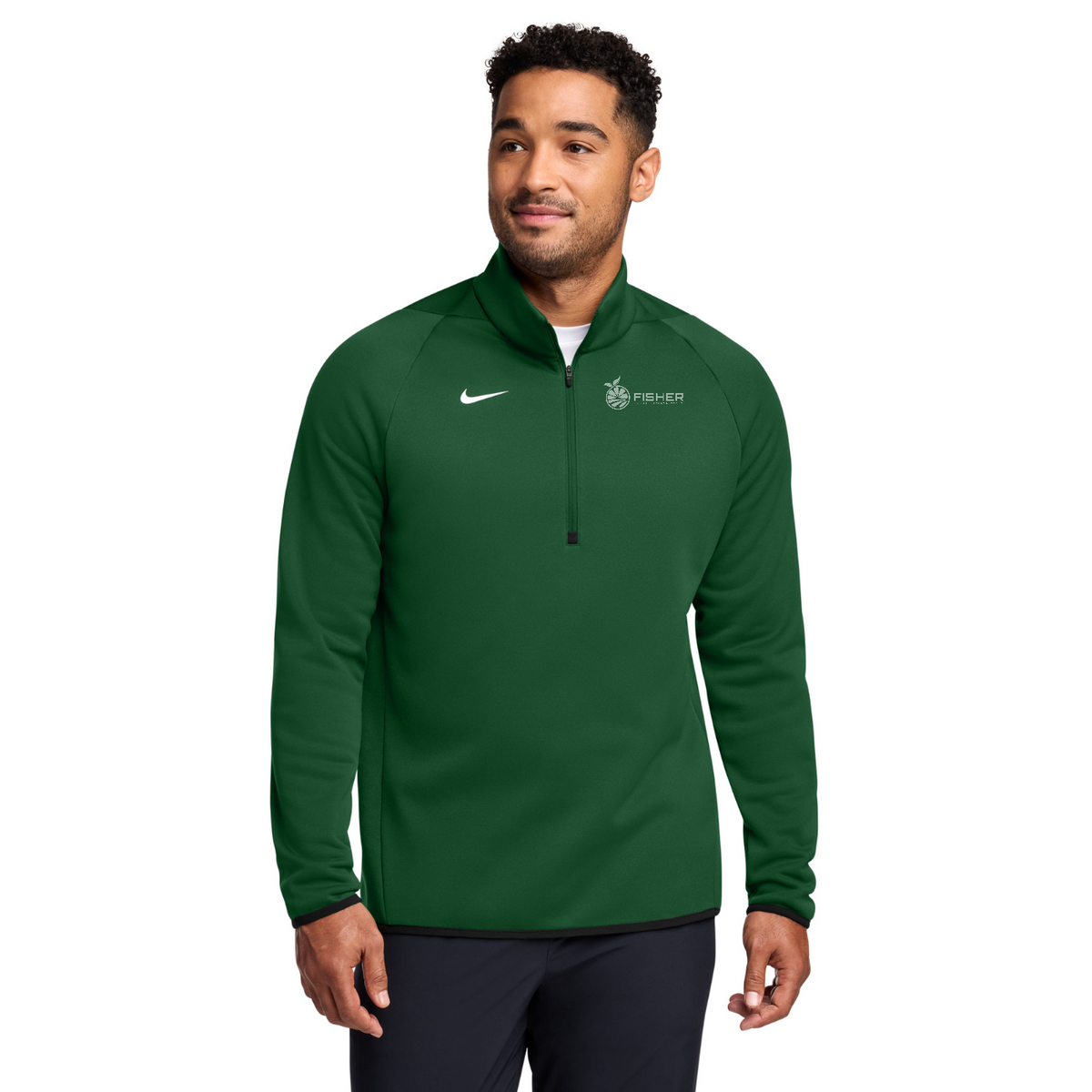 Nike Therma-FIT 1/4-Zip Fleece - Embroidered — model