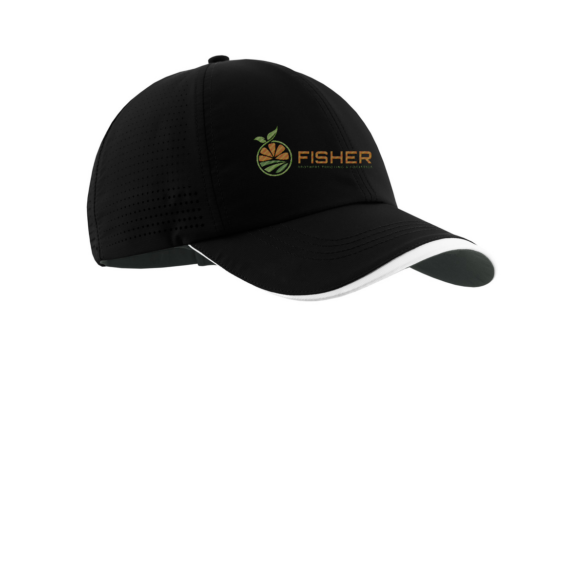 Nike Dri-FIT Perforated Performance Cap - Embroidered — Black/ White