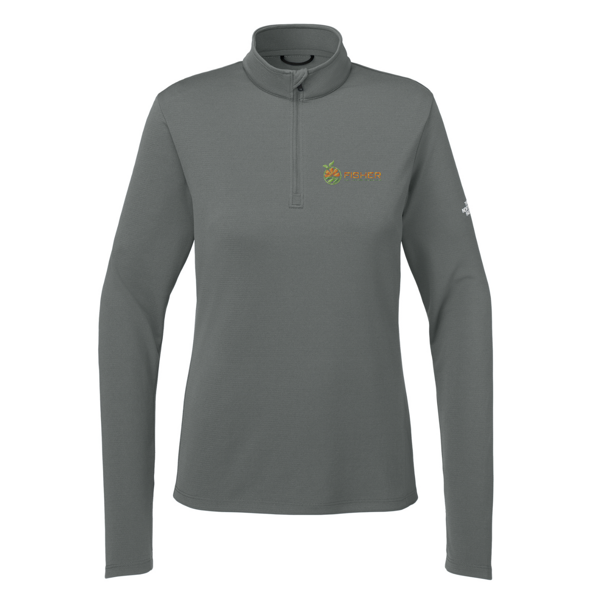 The North Face Women's Ambition 1/4-Zip - Embroidered — Smoked Pearl Grey