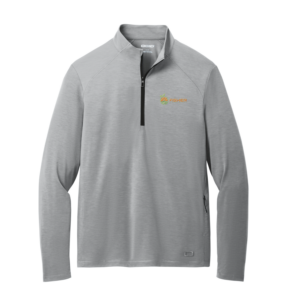 OGIO Motion 1/4-Zip - Embroidered — Greystone