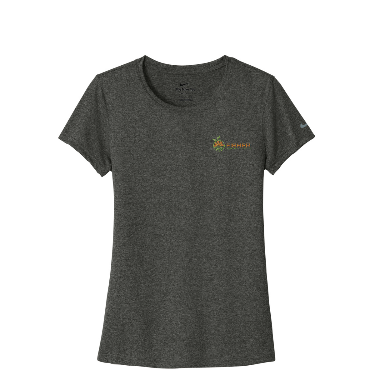 Nike Women's Swoosh Sleeve rLegend Tee — Dark Smoke Heather
