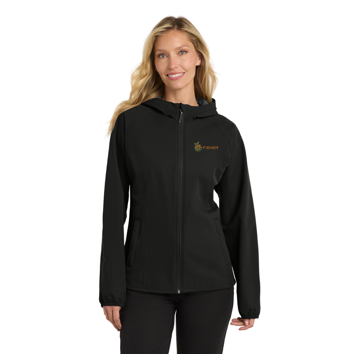 Port Authority Women's Essential Rain Jacket - Embroidered — model