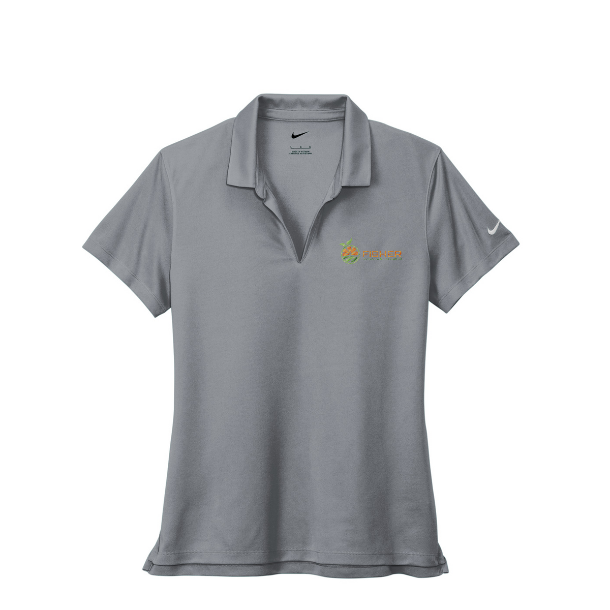 Nike Women's Dri-FIT Micro Pique 2.0 Polo - Embroidered — Cool Grey