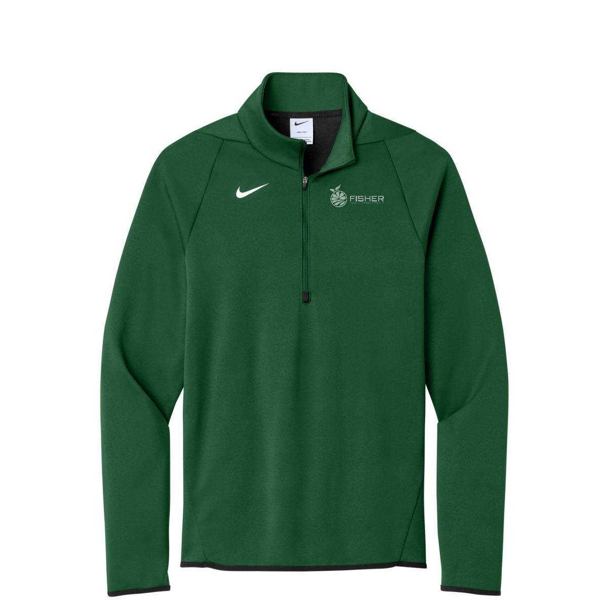 Nike Therma-FIT 1/4-Zip Fleece - Embroidered — Team Dark Green