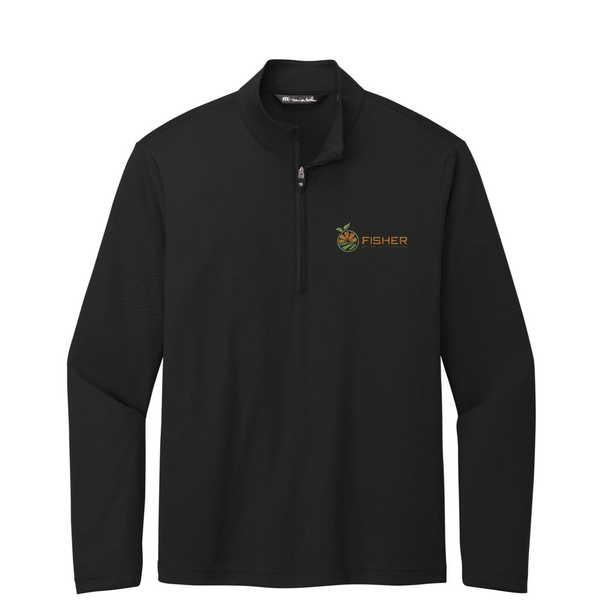 TravisMathew Coto Performance 1/4-Zip - Embroidered — Black