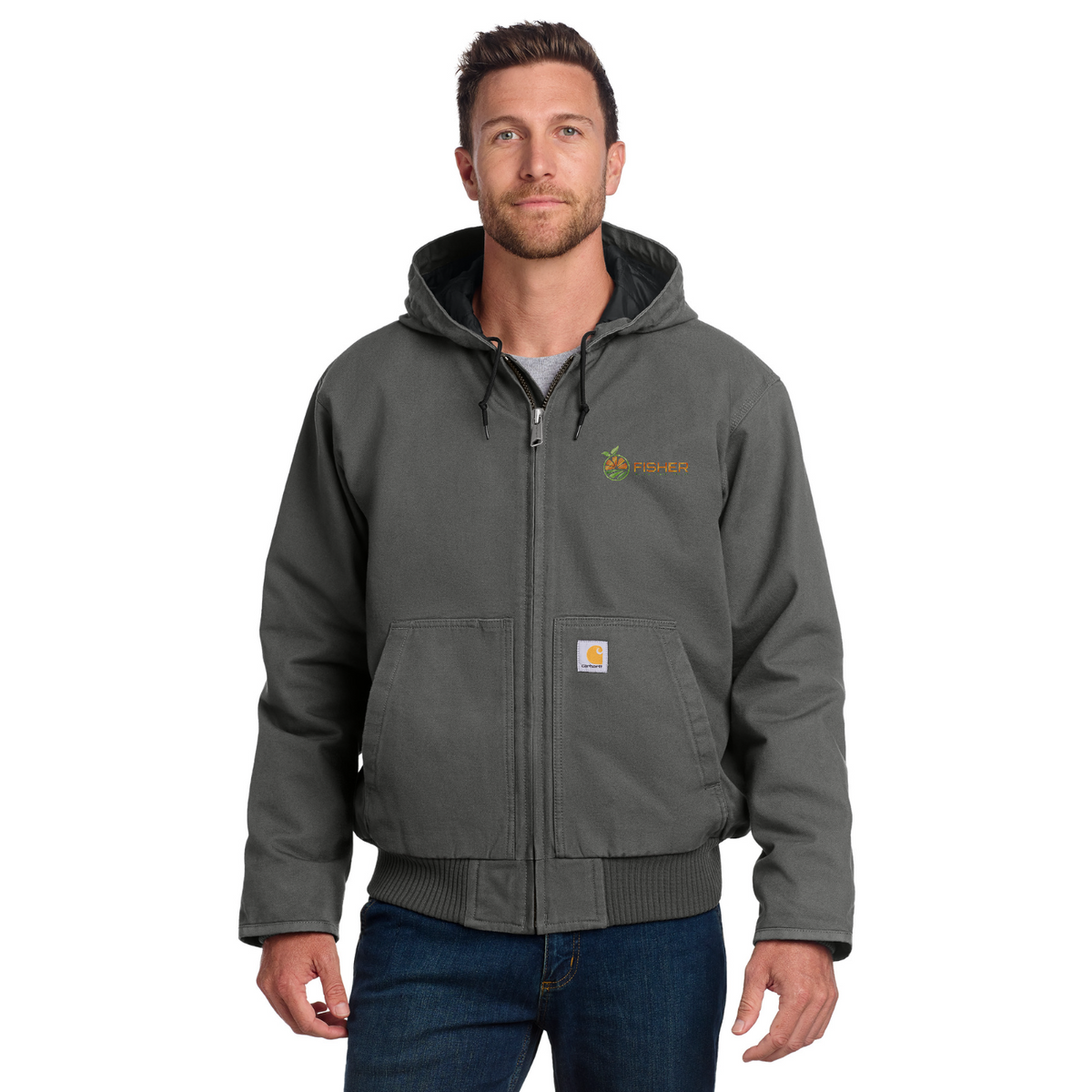 Carhartt Washed Duck Active Jac - Embroidered — model