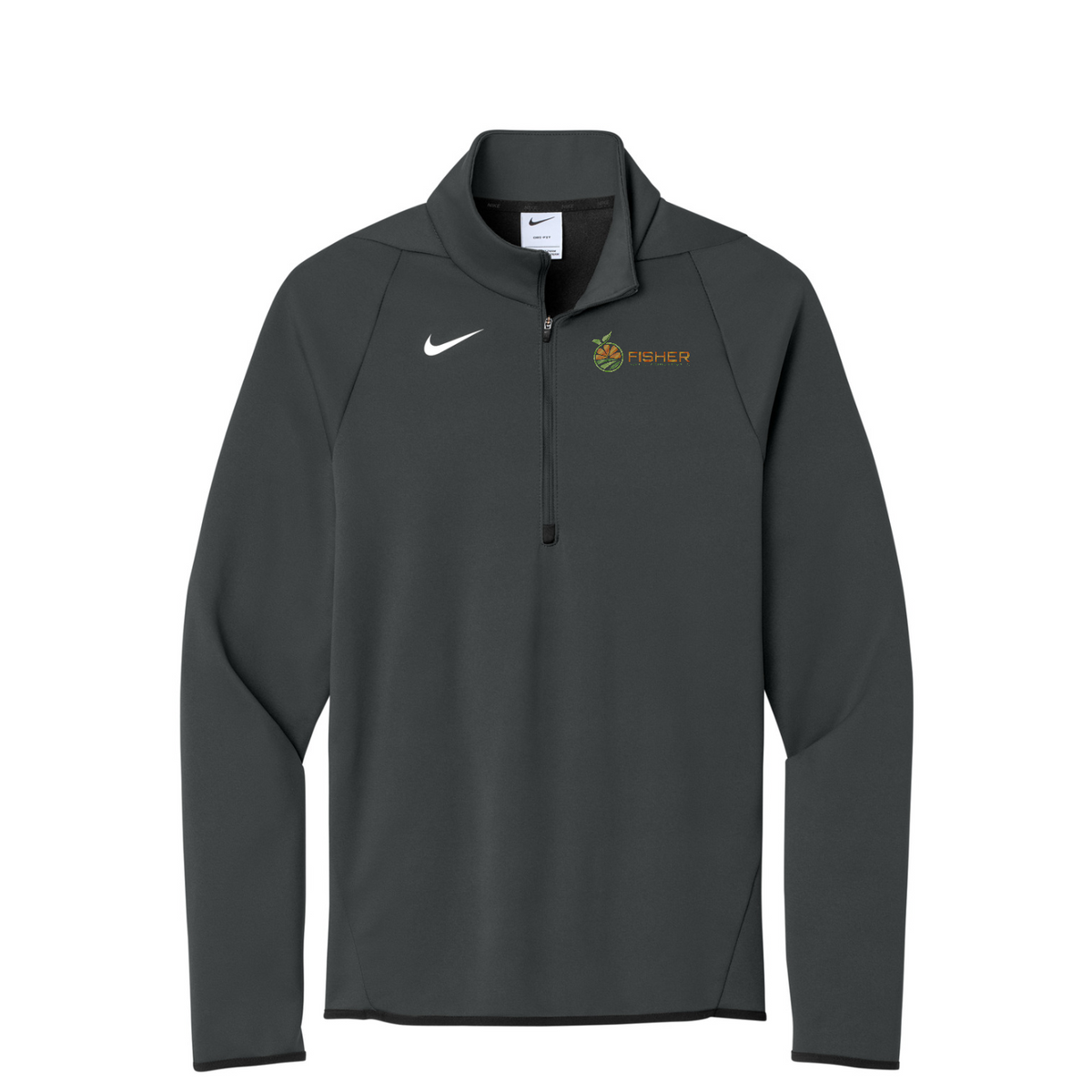 Nike Therma-FIT 1/4-Zip Fleece - Embroidered — Team Anthracite