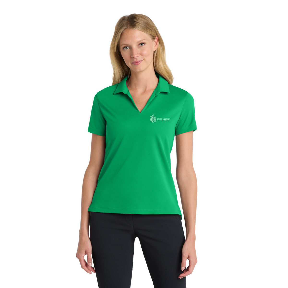 Nike Women's Dri-FIT Micro Pique 2.0 Polo - Embroidered — model