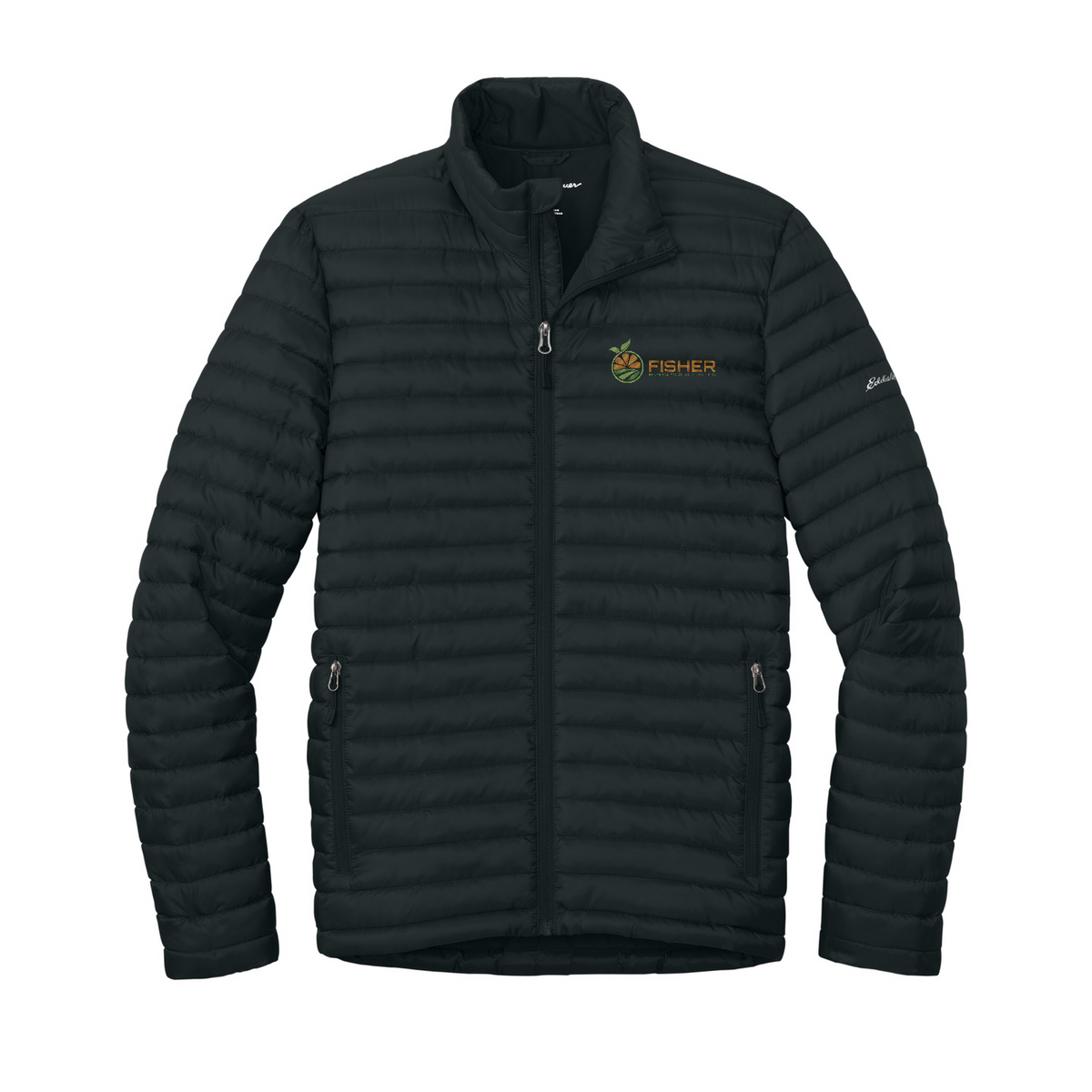 Eddie Bauer Packable Quilted Full-Zip - Embroidered — Black