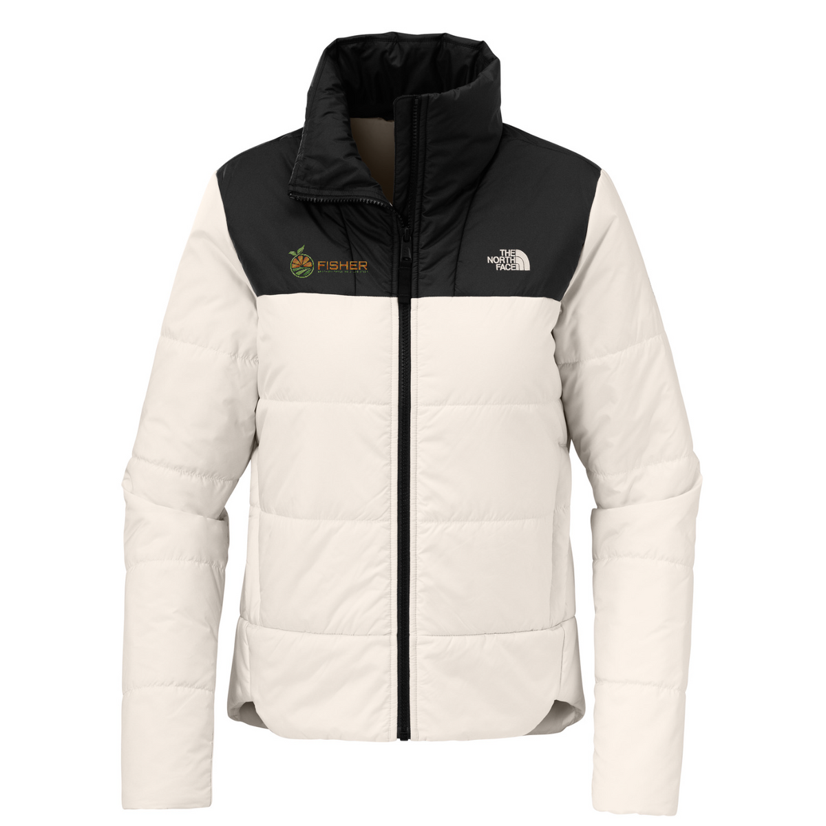The North Face Women's Chest Logo Everyday Insulated Jacket - Embroidered — Vintage White