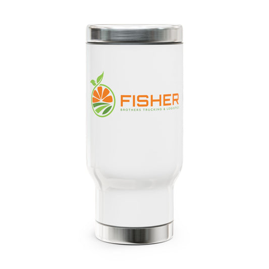 Stainless Steel Travel Mug with Handle, 14oz