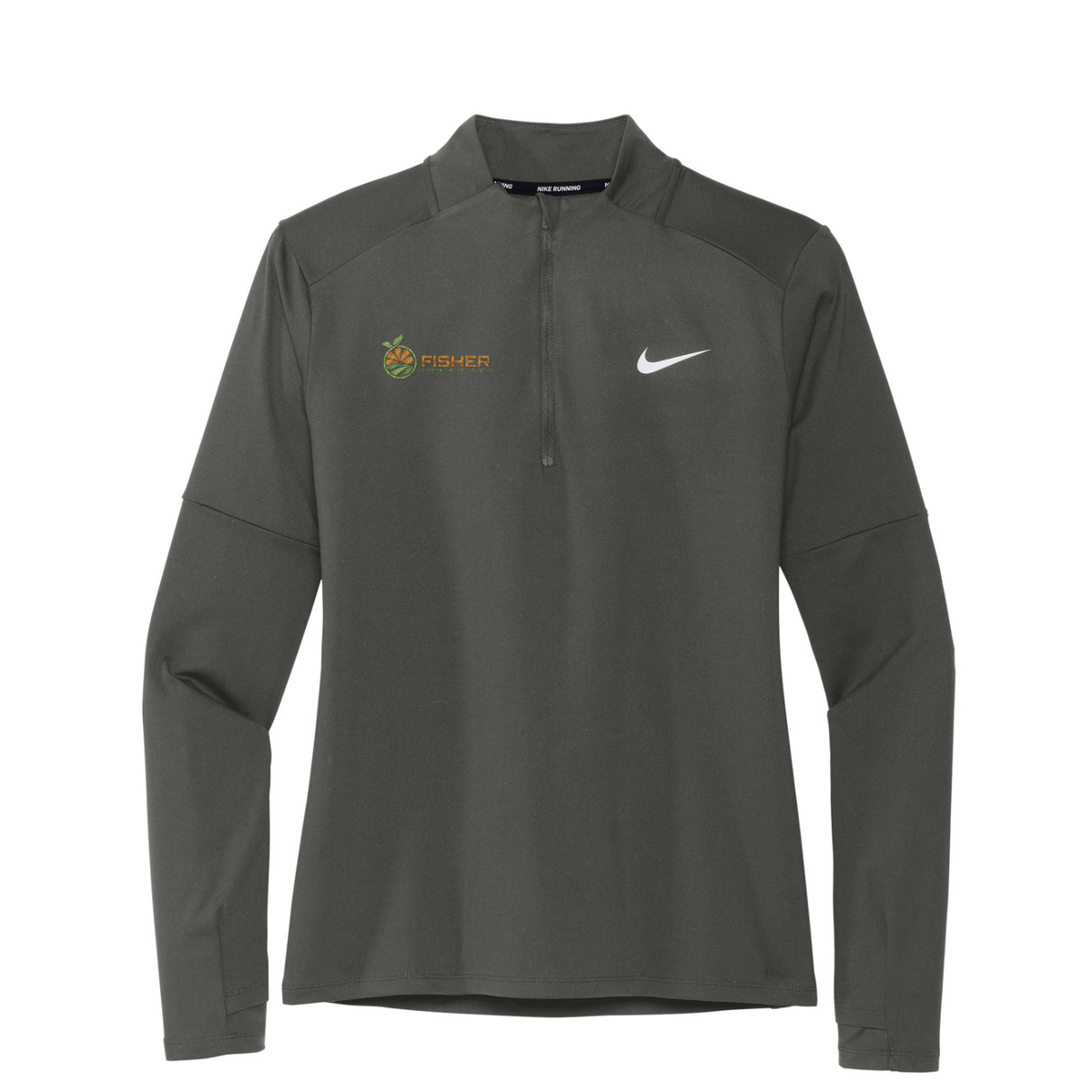 Nike Women's Dri-FIT Element 1/2-Zip Top - Embroidered — Anthracite