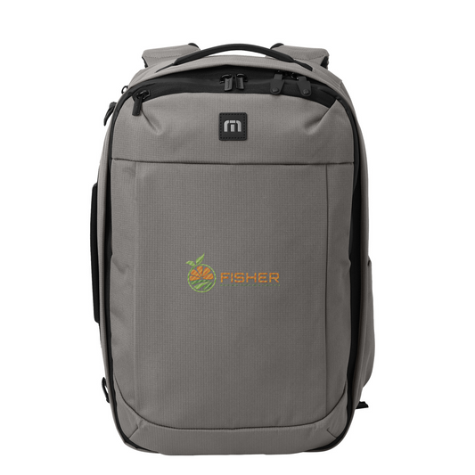 TravisMathew Lateral Convertible Backpack - Embroidered — Graphite