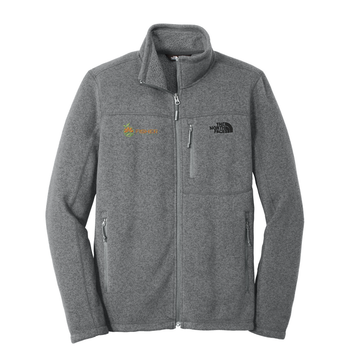 The North Face  Sweater Fleece Jacket - Embroidered — TNF Medium Grey Heather