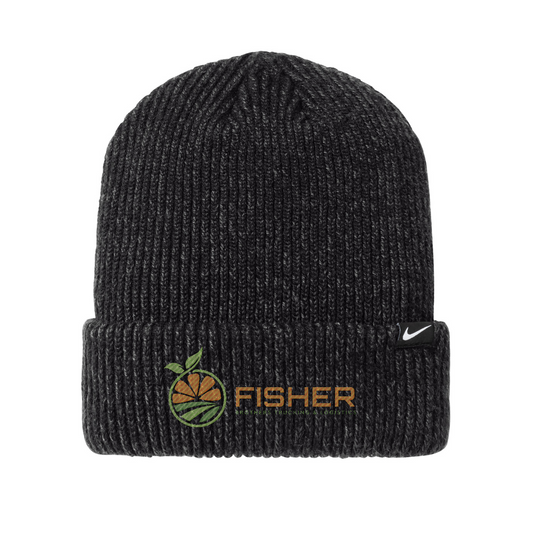 Nike Terra Beanie - Embroidered — Black Heather