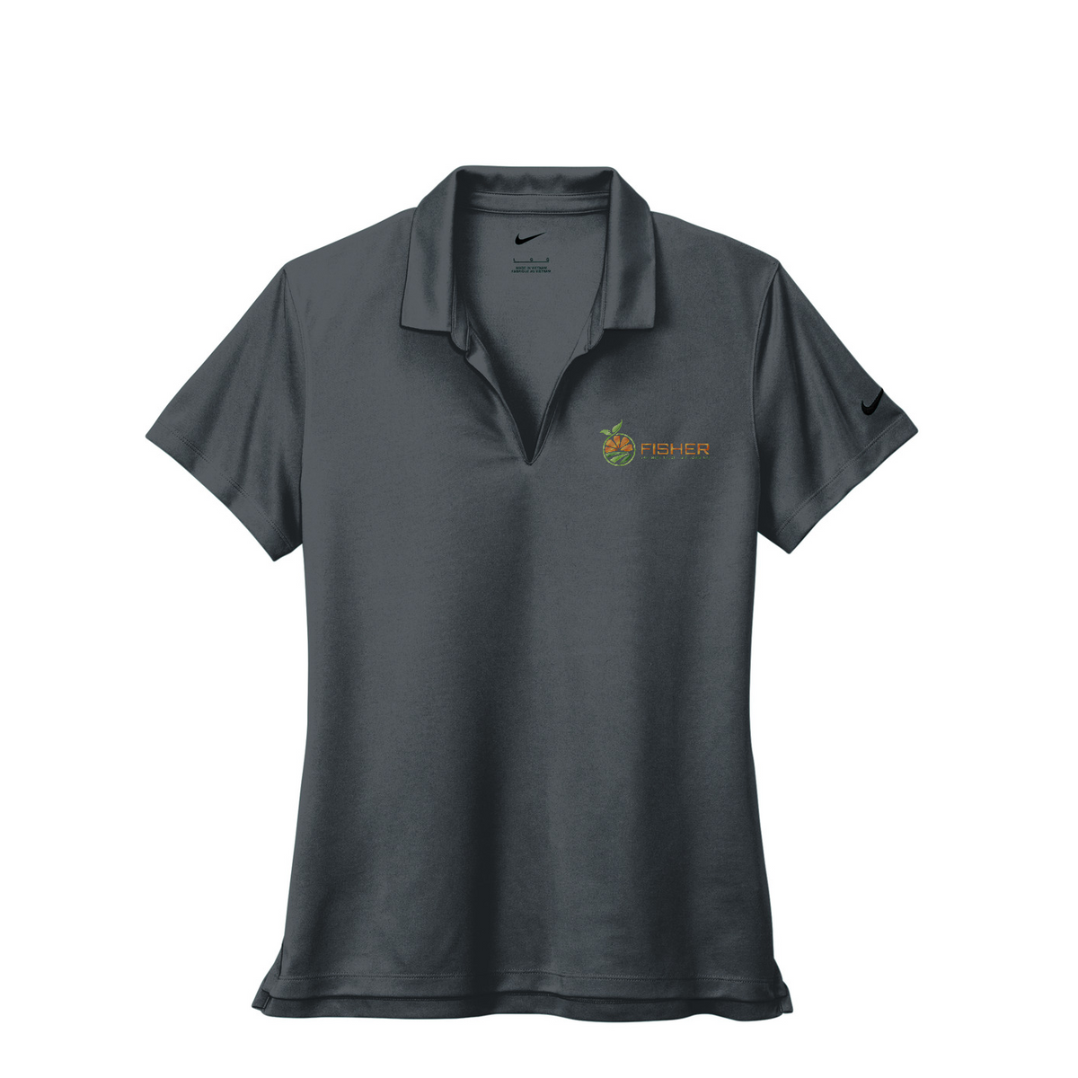 Nike Women's Dri-FIT Micro Pique 2.0 Polo - Embroidered — Anthracite