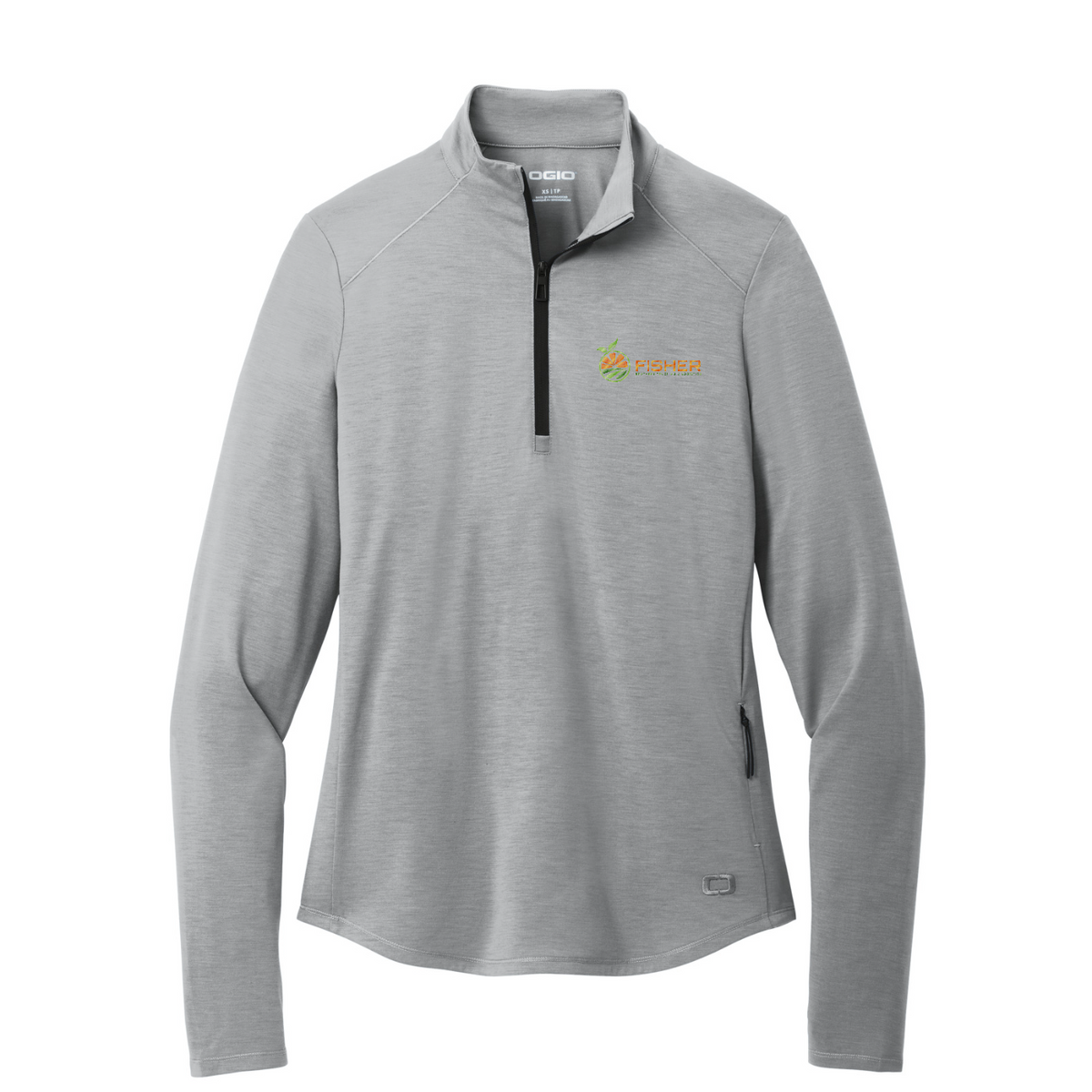 OGIO Women's Motion 1/4-Zip - Embroidered — Greystone