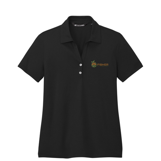 TravisMathew Women's Coto Performance Polo - Embroidered — Black
