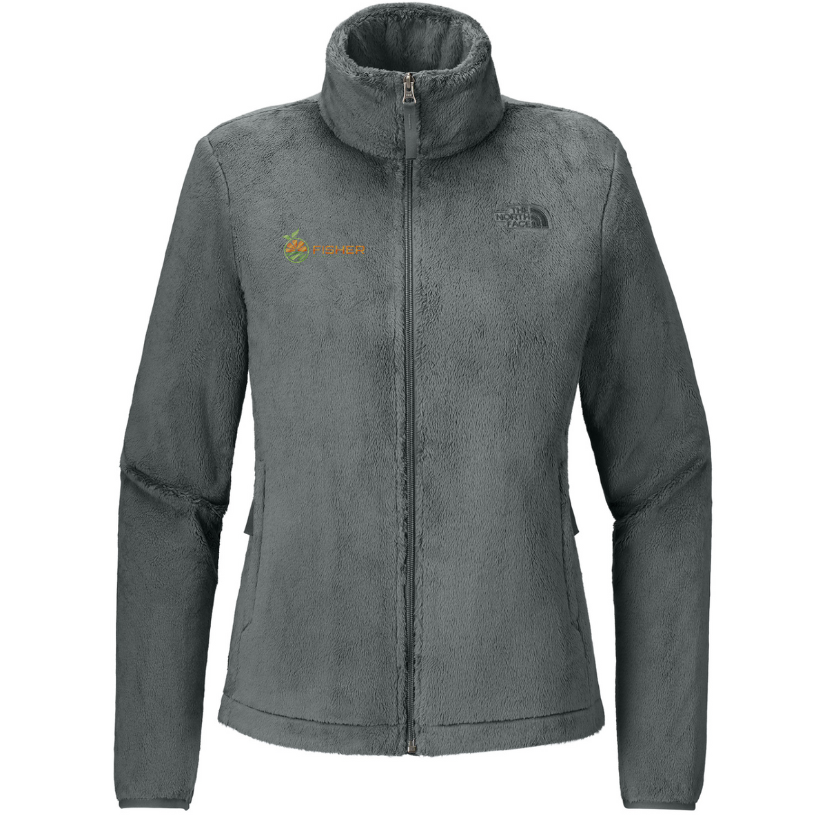 The North Face Women's Osito Fleece Jacket - Embroidered — Smoked Pearl Grey