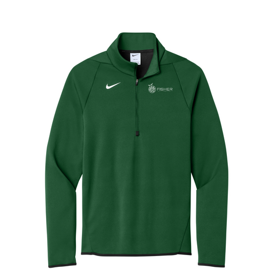 Nike Therma-FIT 1/4-Zip Fleece - Embroidered — Team Dark Green