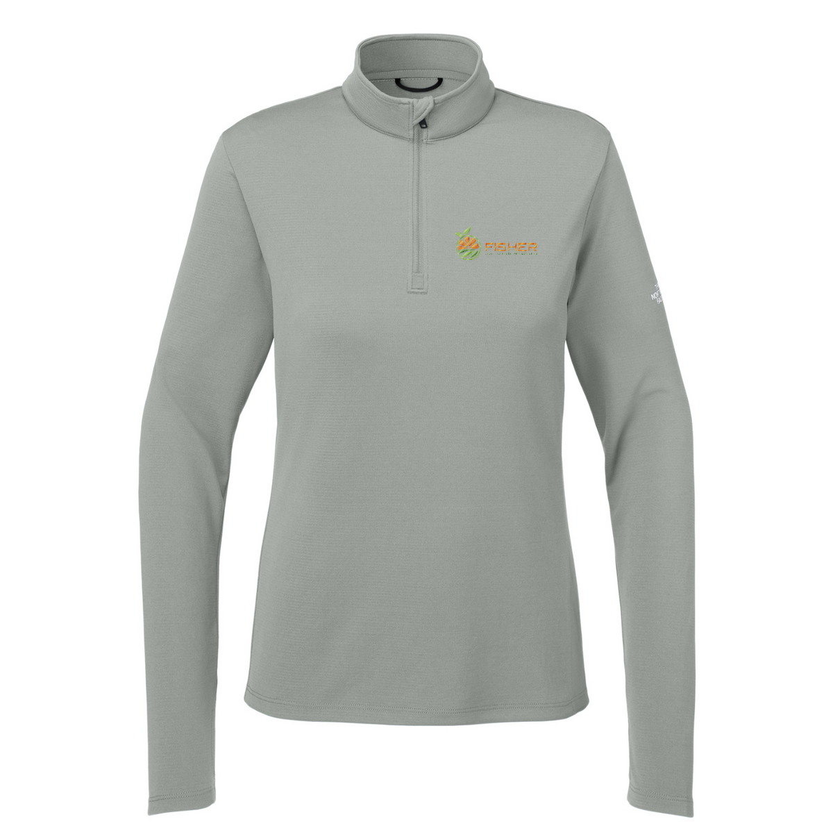 The North Face Women's Ambition 1/4-Zip - Embroidered — Meld Grey Heather