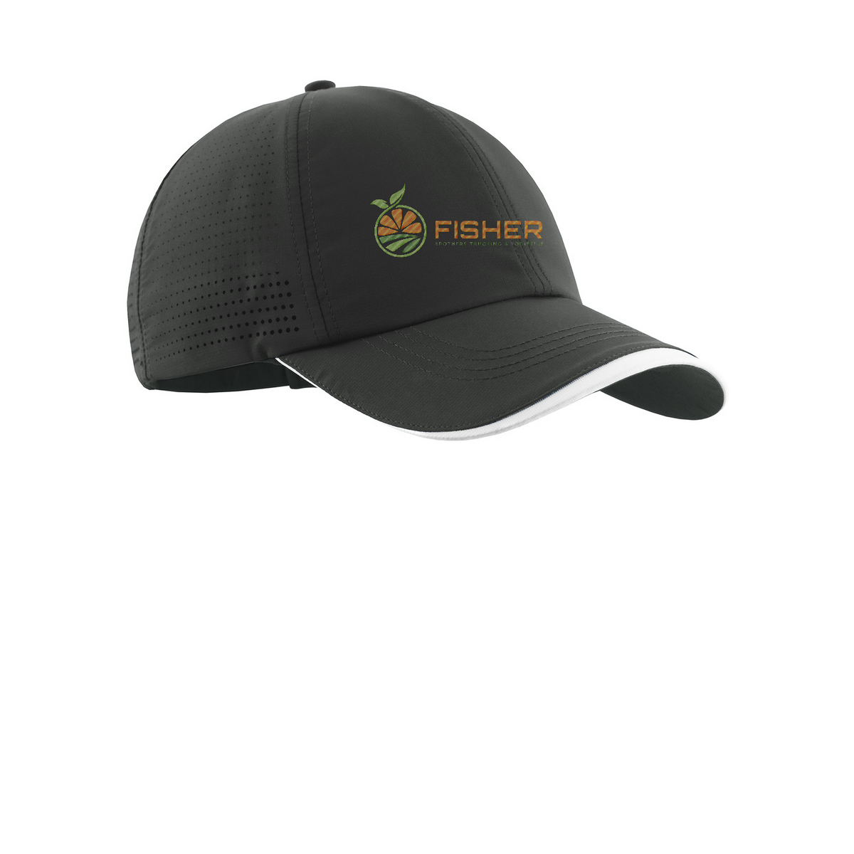 Nike Dri-FIT Perforated Performance Cap - Embroidered — Anthracite/ White