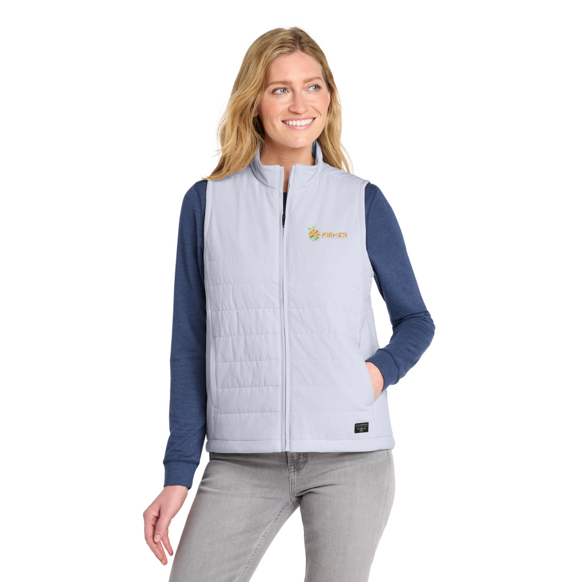 TravisMathew Women's Cold Bay Vest - Embroidered — model