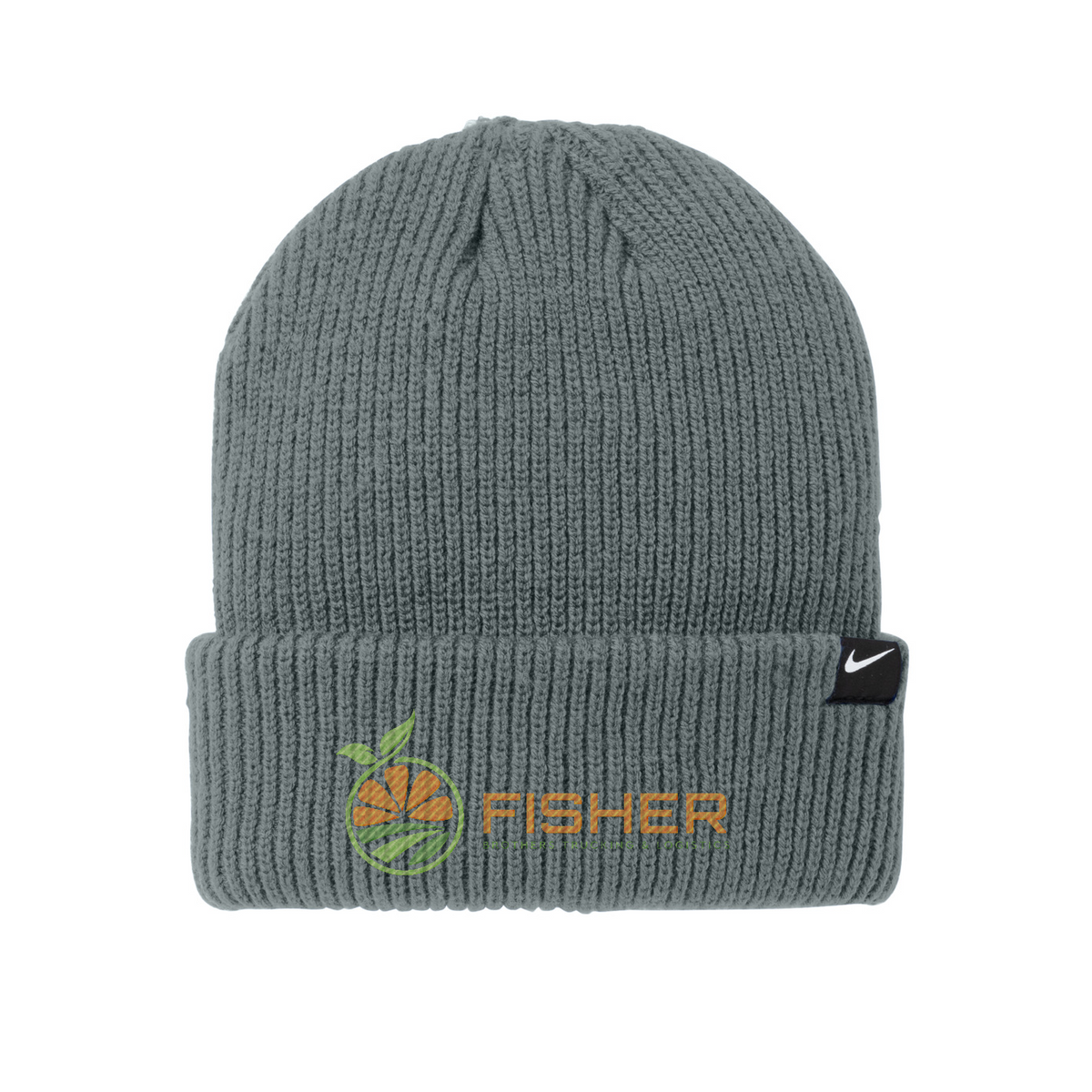 Nike Terra Beanie - Embroidered — Dark Grey