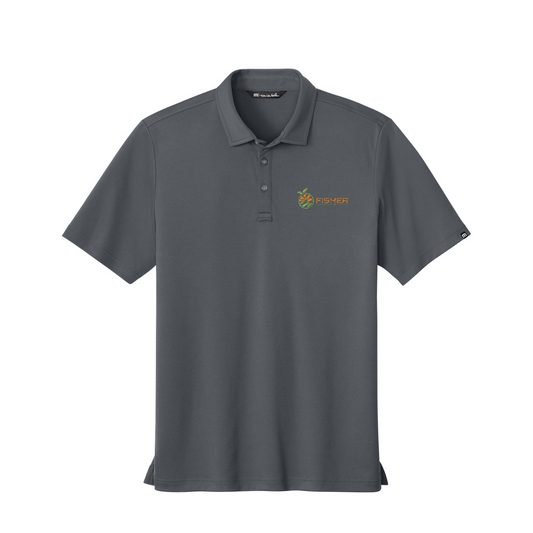 TravisMathew Coto Performance Polo - Embroidered — Quiet Shade Grey/ Black